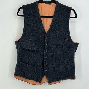 COACH Men’s Wool Button Front Vest Size Large Vintage